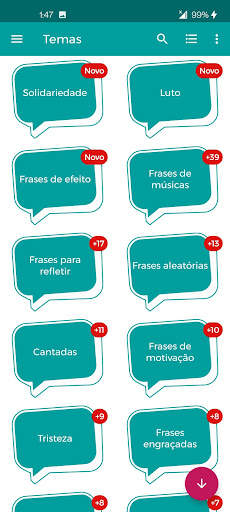 Puxa Assunto - Frases e status screenshot 2