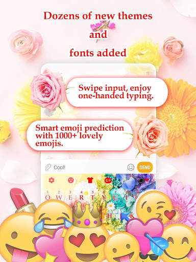 Color Flower Free Keyboard Theme screenshot 2