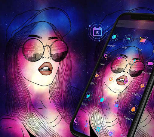 Cool Sexy Lips Girl Theme screenshot 3