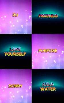Justin Bieber Piano Tiles screenshot 1