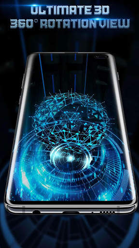 3D Tech Earth Wallpaper स्क्रीनशॉट 6