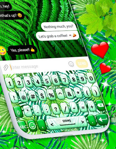 Leaves Keyboard 🍃 Green Leaf Keyboard Theme स्क्रीनशॉट 6