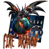 Fire Dragon Keyboard Theme 10001003
