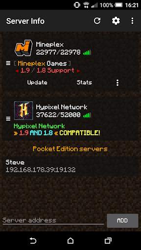 Server Info Minecraft screenshot 1