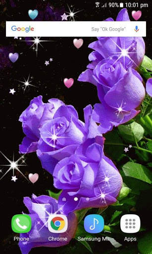 Purple Flower Magic LWP screenshot 3