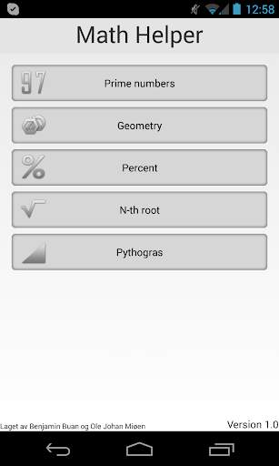Math Helper Lite screenshot 1