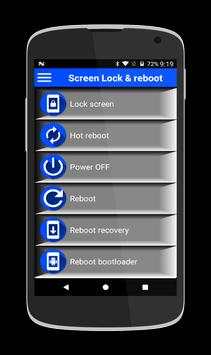 Screen lock & reboot widget screenshot 2
