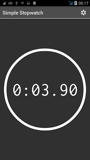 Simple digital stopwatch –free screenshot 1