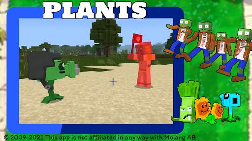 Plants and zombies mobs mod screenshot 2