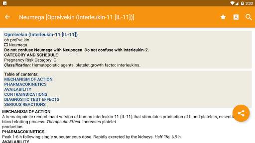 Mosby's Drug Reference for Health Professions screenshot 1