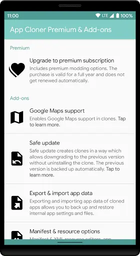 App Cloner Premium & Add-ons скриншот 1
