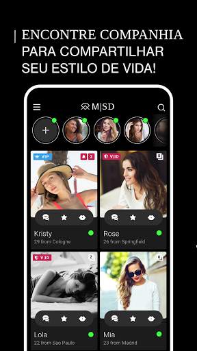 M|SD – O aplicativo de encontros mais exclusivo screenshot 2