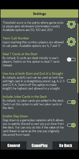 Yaniv Card Game screenshot 3