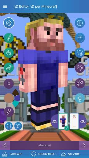 QB9 3D Skin Editor per Minecraft screenshot 1