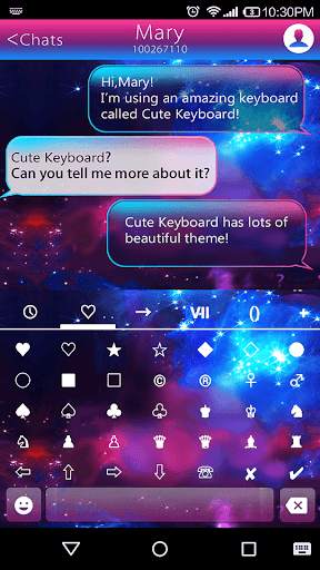 Color Galaxy Emoji Keyboard screenshot 3