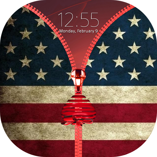 American Zipper Lock Screen icon