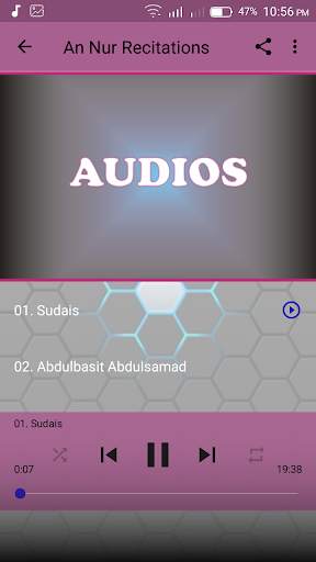 Surah An Nur Offline Mp3 screenshot 3