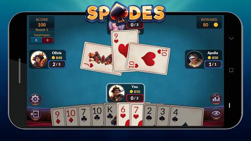 Spades - Game Kartu Offline Gratis screenshot 7