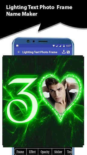 Lighting Text Photo Frame screenshot 5