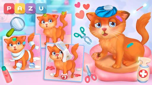 Cat game - Pet Care & Dress up Games for kids screenshot 5