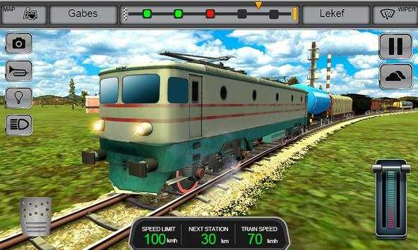 Euro Train Driver Sim 3D - free train driving game screenshot 3