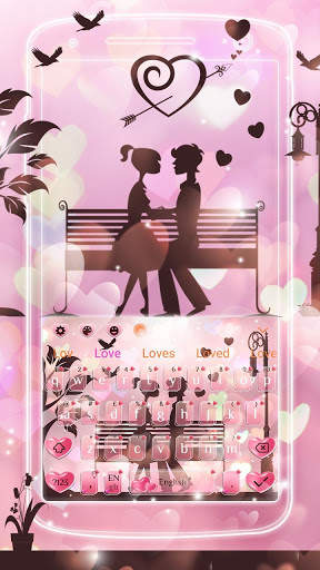 Forever Love Keyboard Theme screenshot 1