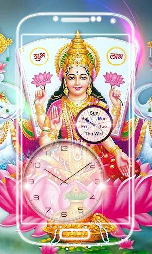 Lakshmi Devi Clock Live Wallpaper screenshot 7