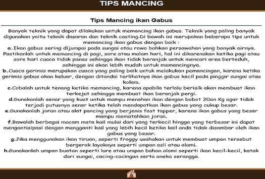 Tips Mancing screenshot 1