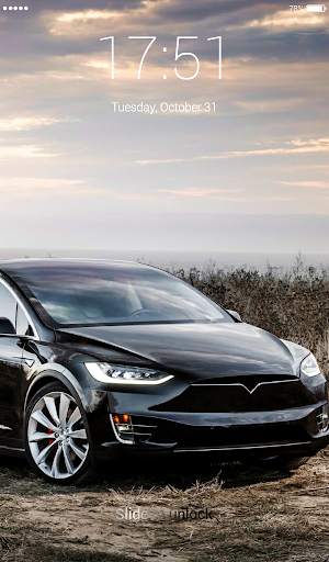 Electric car Lock Screen screenshot 2