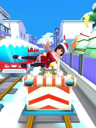 Subway Santa Princess Runner screenshot 3