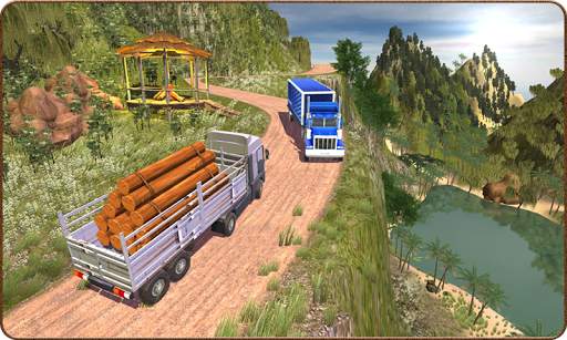 Truck Simulator Offroad Trailer Driver Uphill 2018 screenshot 3
