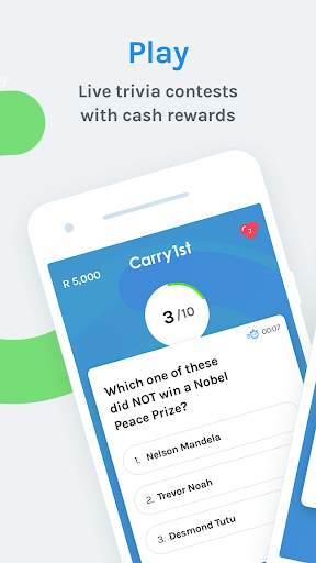 Carry1st Trivia: Play & Earn screenshot 1