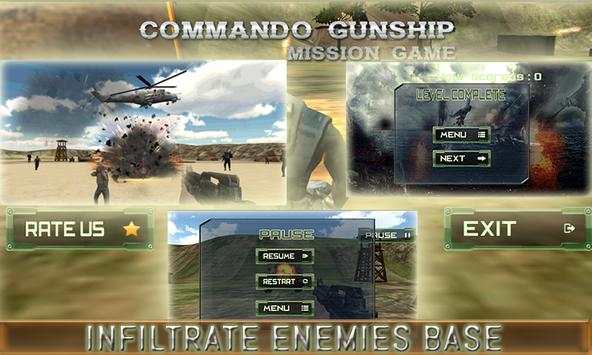 Commando Gunship Mission Game screenshot 8