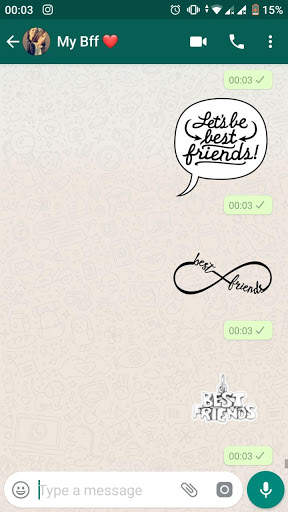 BEST FRIENDS WASTICKER APP BFF STICKERS screenshot 5