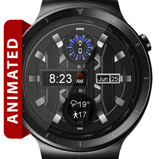 Ebonite Might HD WatchFace Widget &amp; Live Wallpaper आइकन