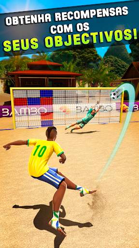 Shoot Goal - Jogos de Futebol Praia screenshot 2