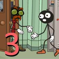 Stickman school escape 3 icon