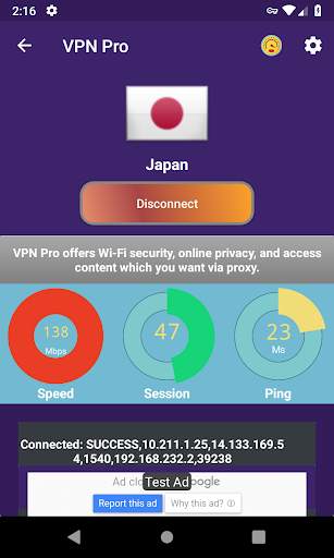 Free VPN Pro - VPN Proxy & Secure Connection screenshot 1