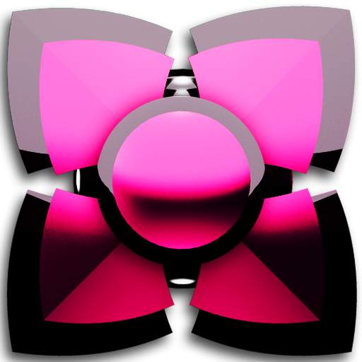 pink black 3D Next Launcher 4.73
