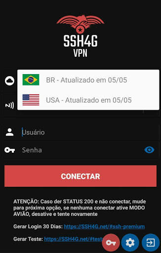 SSH4G VPN screenshot 2