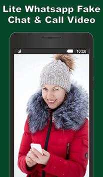 Lite WhatsApp Chat & Fake Call Video screenshot 2