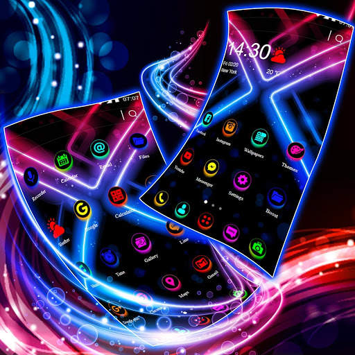 Led, Neon, Lightธีมไอคอน 3D วอลเปเปอร์ HD screenshot 4