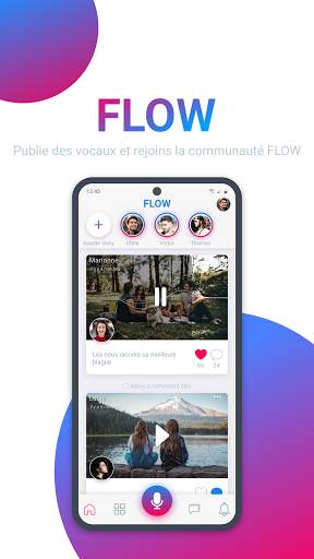 FLOW - Reseau Social Vocal screenshot 1