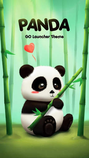 Panda GO Launcher Theme 1 تصوير الشاشة