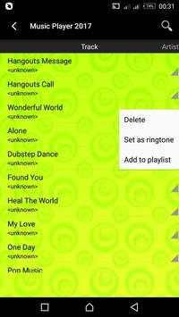 Music Player 2017 screenshot 2