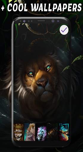 Lion Art Passcode Lock Screen & Wallpapers 🦁 screenshot 3