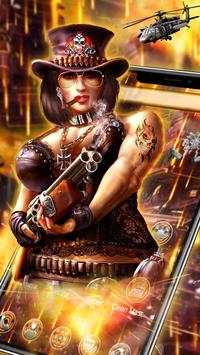 Sexy Lady Warrior Launcher Theme screenshot 3