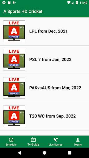 A Sports Live HD Cricket screenshot 2
