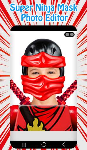 Super Ninja Mask Photo Editor screenshot 1