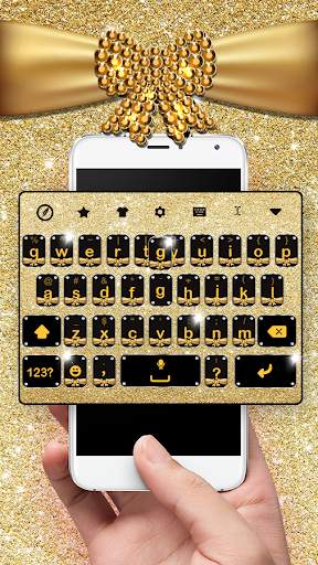 Gold Diamond Keyboard Theme screenshot 2